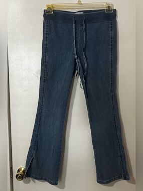 No Boundaries Slate Blue Drawstring Jeans